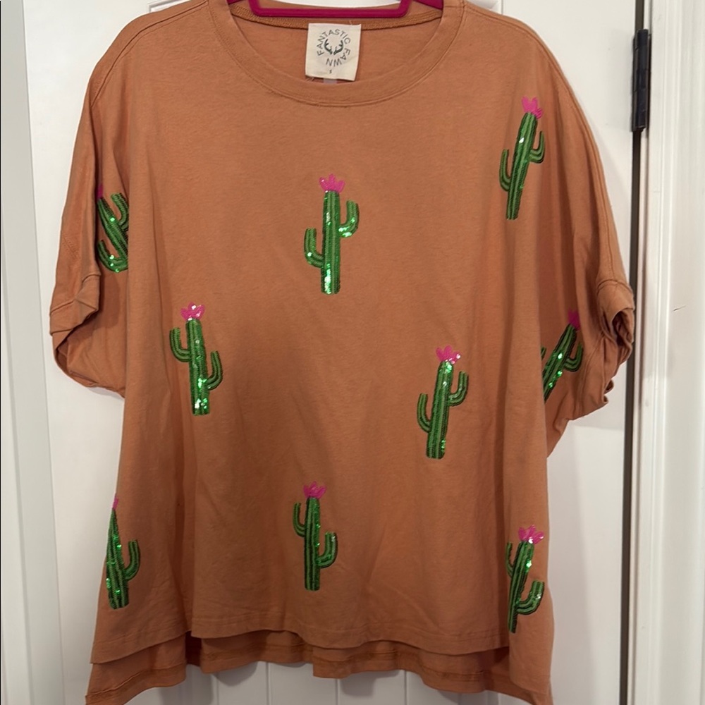 Fantastic Fawn Brown Cactus Blouse
